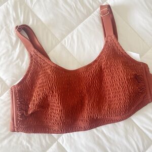 Xhilaration Plus Size Smocked Bralette Bikini Top